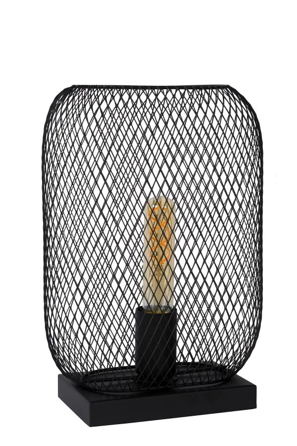 Lucide MESH - Lampe de table - 1xE27 - Noir - UIT